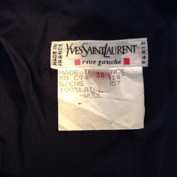 YSL Pencil Skirt w/Pockets! Wool Crepe! Size 38 - Picture 2 of 8